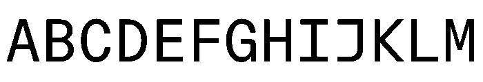 AlgorytmMono Regular Font UPPERCASE
