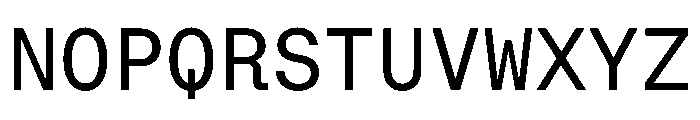 AlgorytmMono Regular Font UPPERCASE