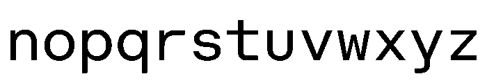AlgorytmMono Regular Font LOWERCASE
