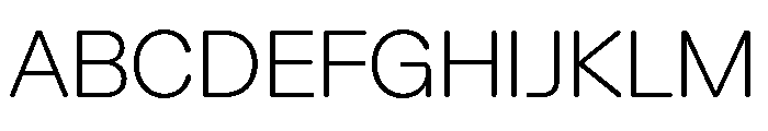 AlgorytmSoft Extralight Font UPPERCASE