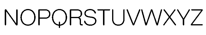 AlgorytmSoft Extralight Font UPPERCASE