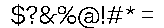 AlgorytmSoft Light Font OTHER CHARS
