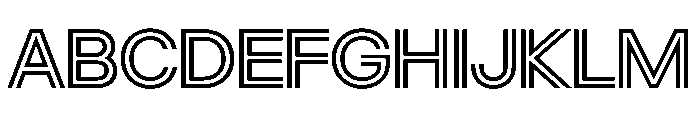 AlgorytmSport Inline Font UPPERCASE