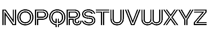 AlgorytmSport Inline Font UPPERCASE
