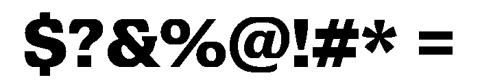 Align Extrabold Font OTHER CHARS