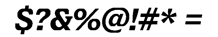 Align Medium Italic Font OTHER CHARS