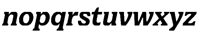 Align Medium Italic Font LOWERCASE