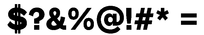 Alloy GroteskHeavy Font OTHER CHARS