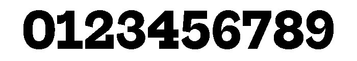Alloy SlabHeavy Font OTHER CHARS