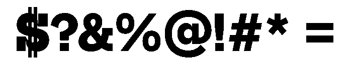 Alloy SlabHeavy Font OTHER CHARS