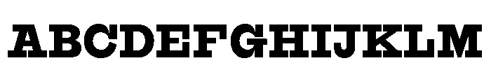 Alloy SlabHeavy Font UPPERCASE