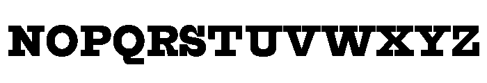 Alloy SlabHeavy Font UPPERCASE