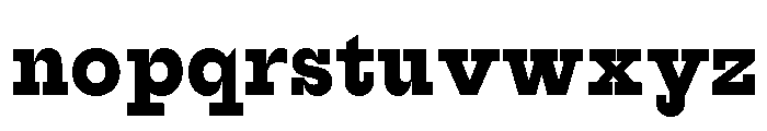 Alloy SlabHeavy Font LOWERCASE