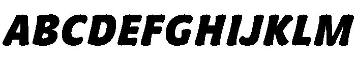 Almandin ExtraBoldItalic Instance Font UPPERCASE