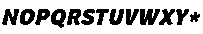 Almandin ExtraBoldItalic Instance Font UPPERCASE