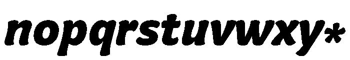 Almandin ExtraBoldItalic Instance Font LOWERCASE
