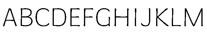 Almandin ExtraLight Instance Font UPPERCASE