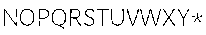 Almandin ExtraLight Font UPPERCASE