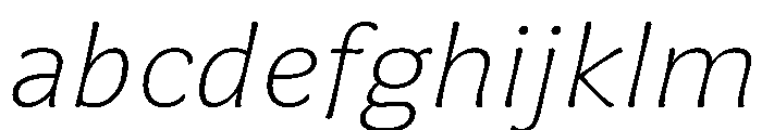 Almandin ExtraLightItalic Instance FONT