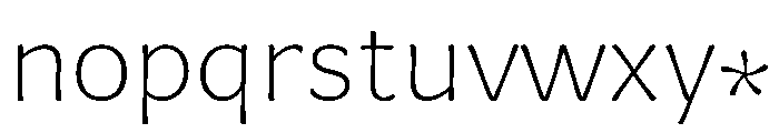 Almandin ExtraLight Font LOWERCASE