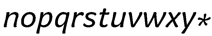 Almandin Italic Instance Font LOWERCASE