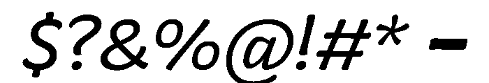 Almandin Italic Font OTHER CHARS