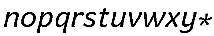 Almandin Italic Font LOWERCASE