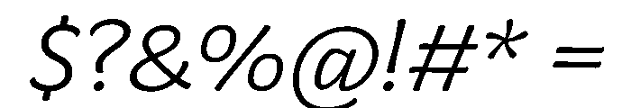 Almandin LightItalic Instance Font OTHER CHARS