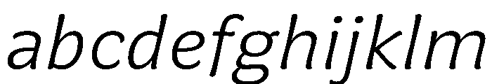 Almandin LightItalic Instance FONT