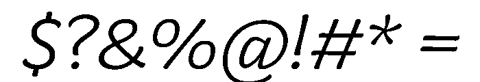 Almandin LightItalic Font OTHER CHARS