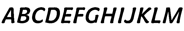 Almandin MediumItalic Instance Font UPPERCASE