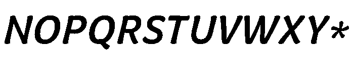 Almandin MediumItalic Instance Font UPPERCASE
