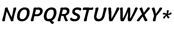 Almandin MediumItalic Font UPPERCASE