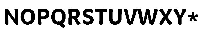 Almandin SemiBold Instance Font UPPERCASE