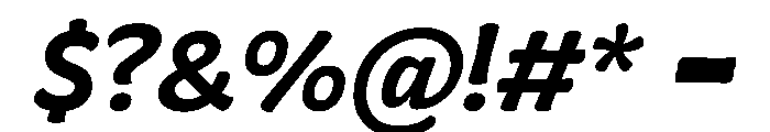 Almandin SemiBoldItalic Instance Font OTHER CHARS