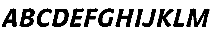 Almandin SemiBoldItalic Instance Font UPPERCASE