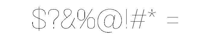 AlmoniMLv5AAA Thin Font OTHER CHARS