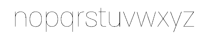 AlmoniMLv5AAA Thin Font LOWERCASE