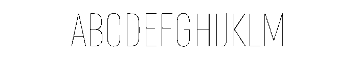 AlmoniTzarMLv5AAA Thin Font UPPERCASE