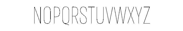 AlmoniTzarMLv5AAA Thin Font UPPERCASE