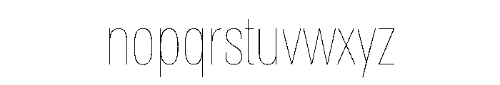 AlmoniTzarMLv5AAA Thin Font LOWERCASE