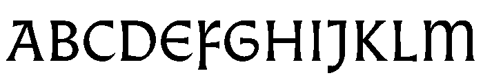 Almost Gothic Font UPPERCASE