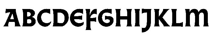 Almost GothicBlack Font UPPERCASE