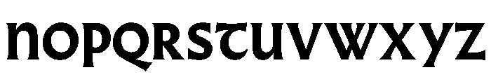 Almost GothicBlack Font UPPERCASE