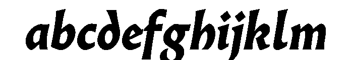 Almost GothicBlackItalic FONT