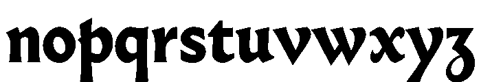 Almost GothicBlack Font LOWERCASE
