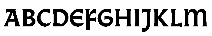 Almost GothicBold Font UPPERCASE
