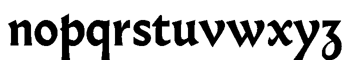Almost GothicBold Font LOWERCASE