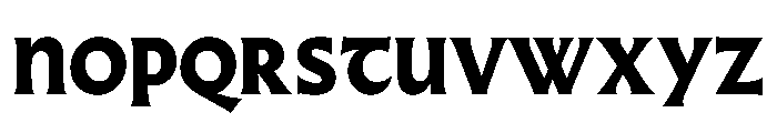 Almost GothicHeavy Font UPPERCASE