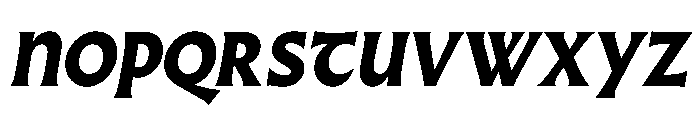 Almost GothicHeavyItalic Font UPPERCASE